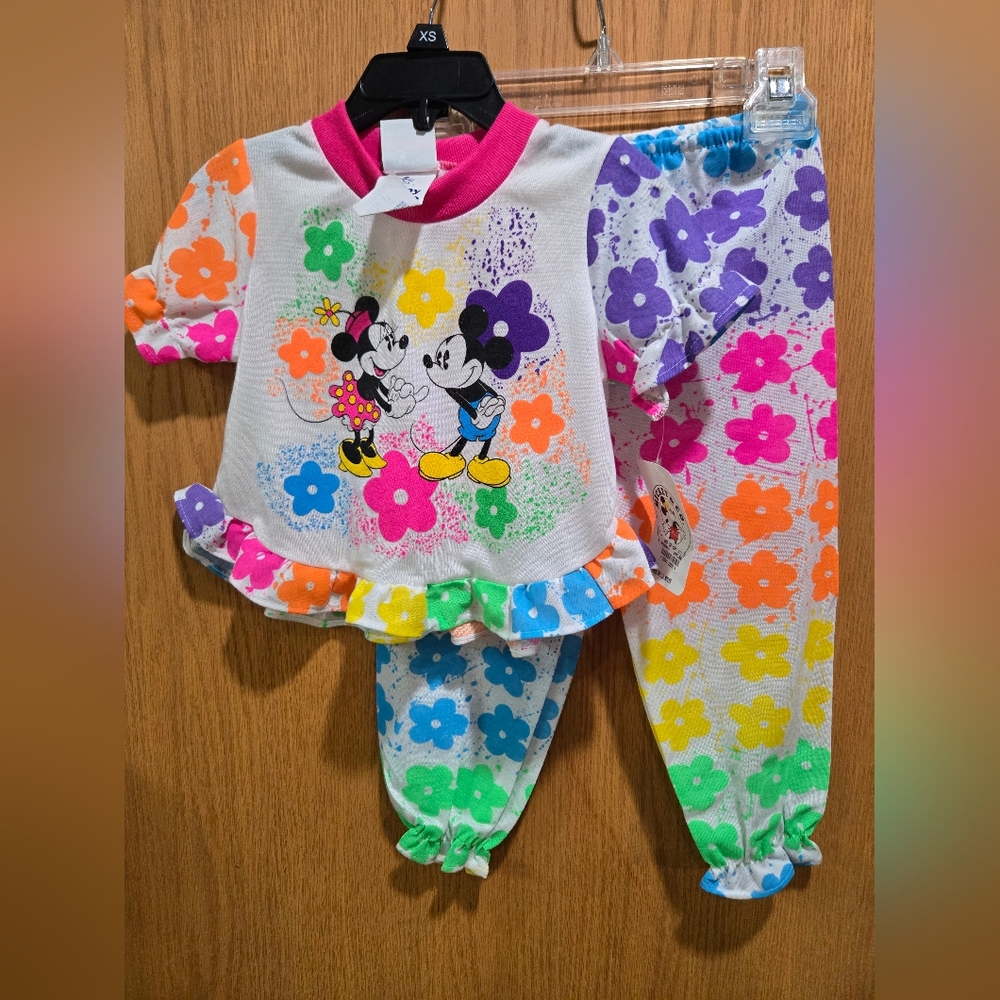 Kids Mickey & Minnie And Winnie the Pooh Pajama Set